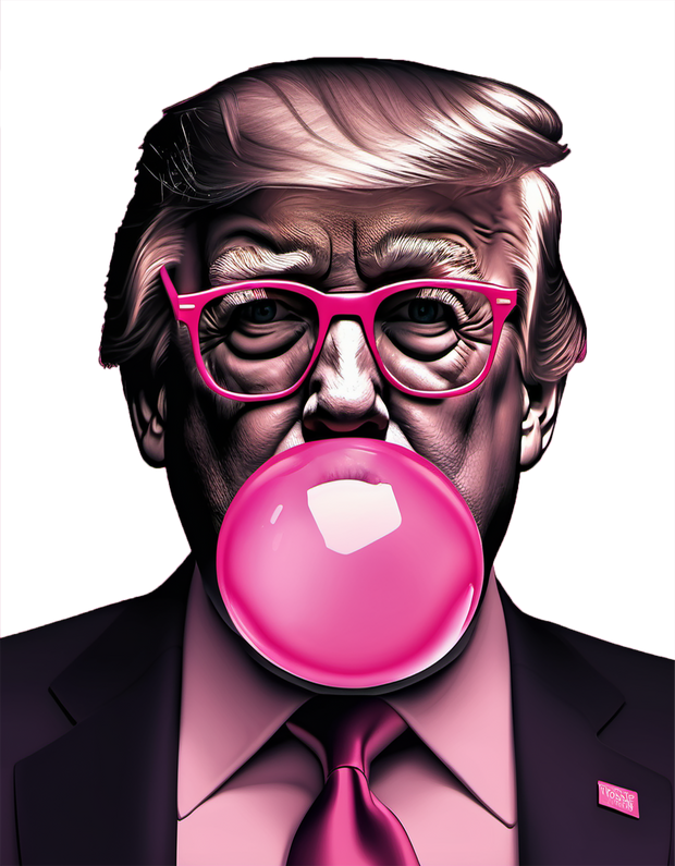 Trump Bubble Gum DTF (direct-to-film) Transfer