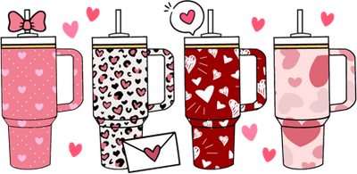 Valentine's Day Tumbler DTF (direct-to-film) Transfer - Twisted Image Transfers