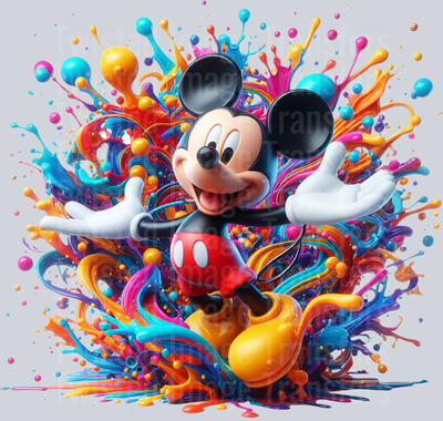 Color Drip Mickey Mouse