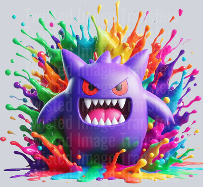 Color Drip Gengar Colorful