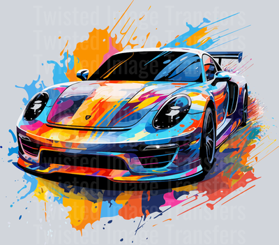Fast Car Color Drip