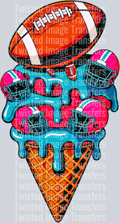 Football Ice Cream Cone