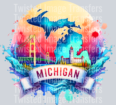 Michigan Color Drip Bridge
