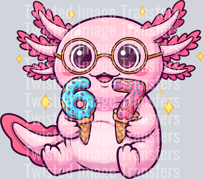 Six Seven Creature with Ice Cream DTF (direct-to-film) Transfer ...