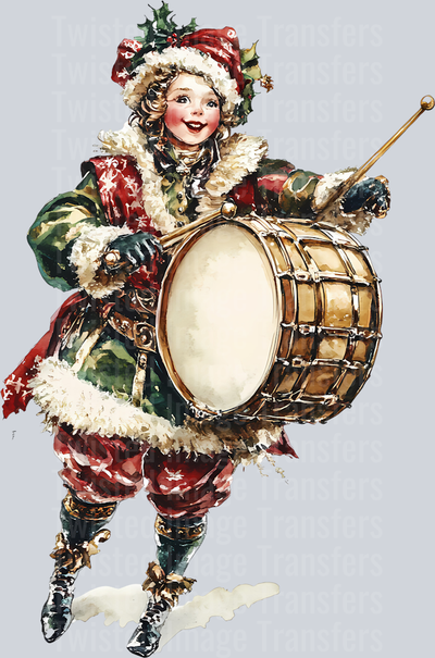12 Days of Christmas Drummer & Red Cheeks