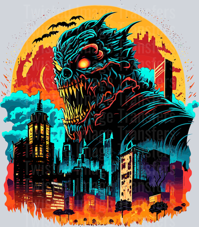 Monster in the City Color Drip