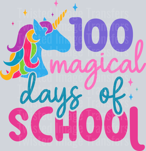 100 Days of School Magical Unicorn