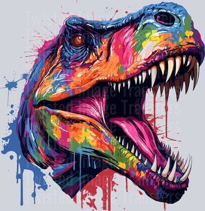 Color Drip Dinosaur
