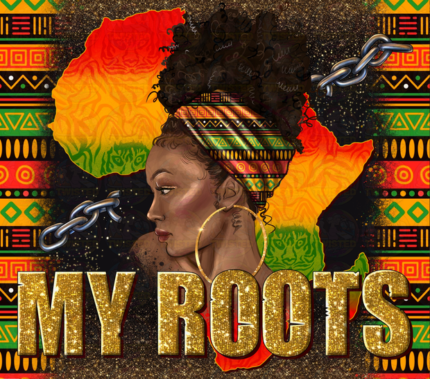 Juneteenth Roots UV DTF 20 oz Skinny Tumbler Wrap – Twisted Image Transfers