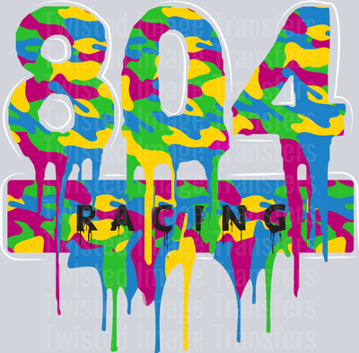 804 Racing Color Drip