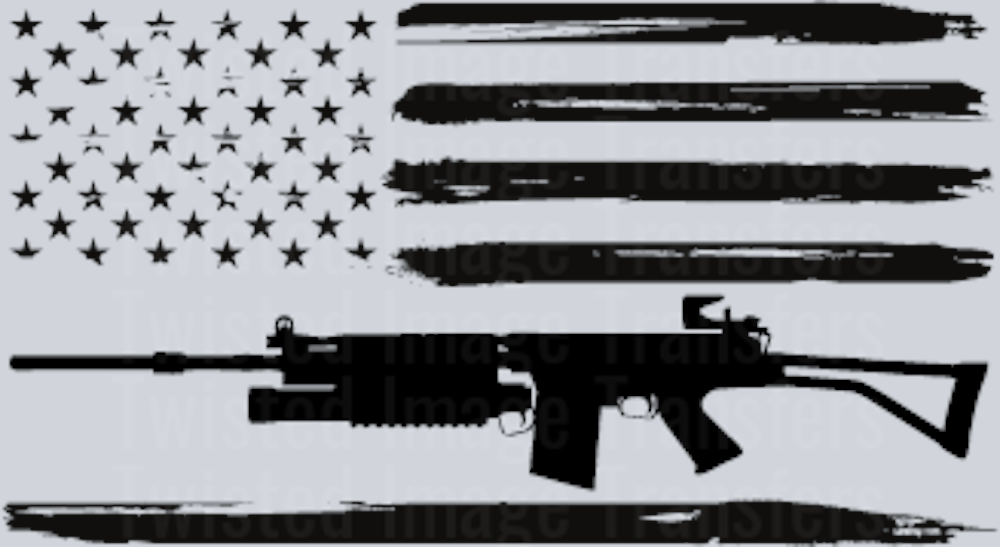 Flag of Long Guns DTF (direct-to-film) Transfer – Twisted Image Transfers