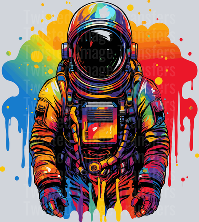 Color Drip Astronaut Blue & Orange