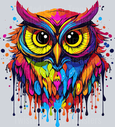 Owl Color Drip