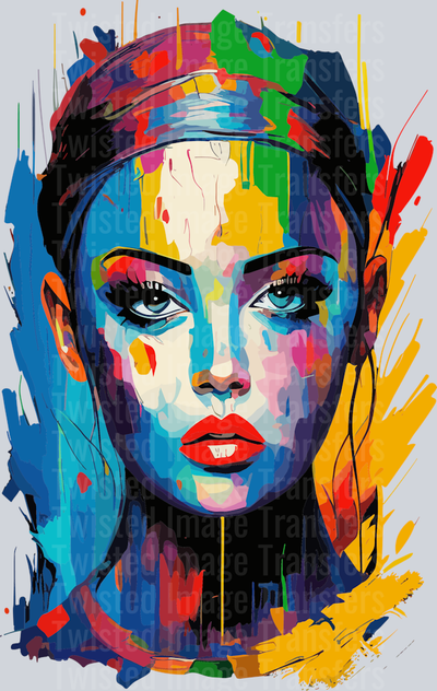 Painted Woman With Long Lashes