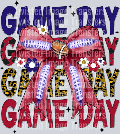 Stacked Game Day Bow & Ball