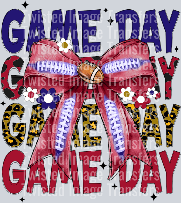 Stacked Game Day Bow & Ball