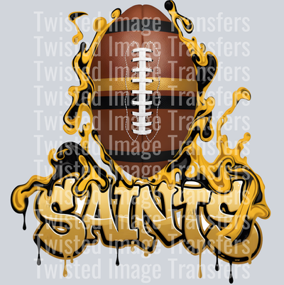 Louisiana Football Color Drip