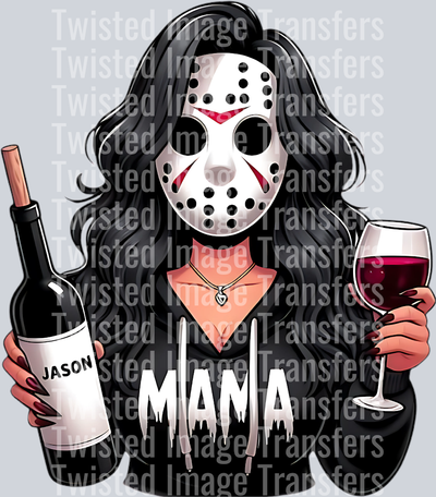 Scary Mama Drinking Wine