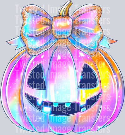 Iridescent Smiling Pumpkin