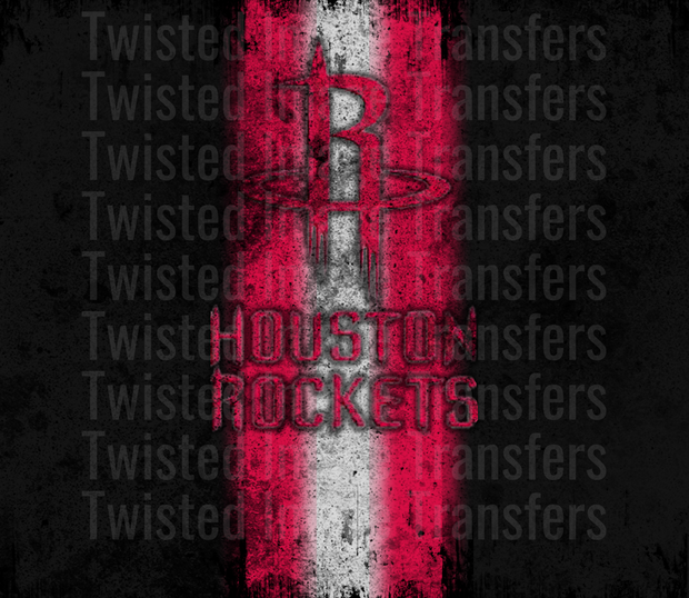 Basketball Houston Rockets 20 oz Skinny Straight Tumbler Wrap – Twisted ...
