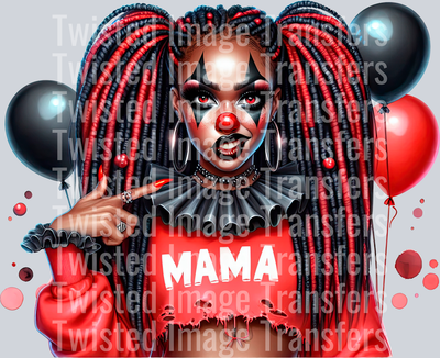 Halloween Clown Mama