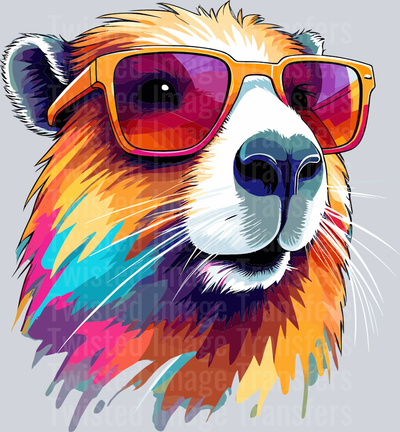 Animal in Shades Color Drip