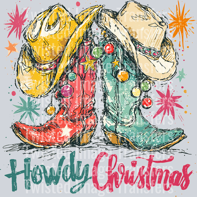 Howdy Christmas Boots