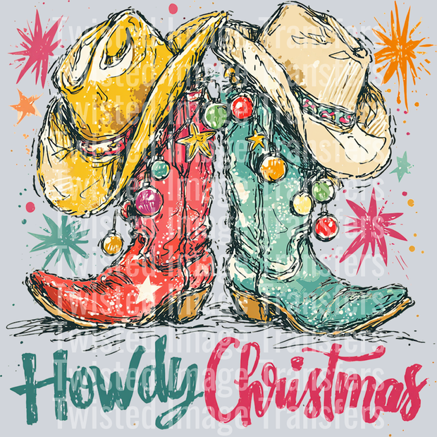 Howdy Christmas Boots