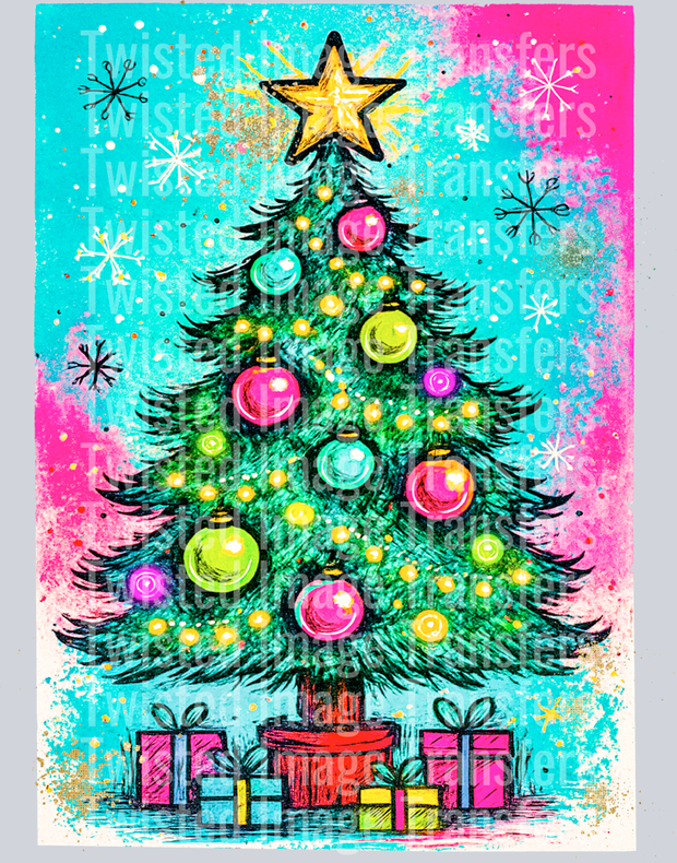 Painted Christmas Tree