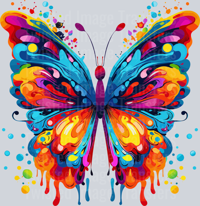 Color Drip Colorful Butterfly