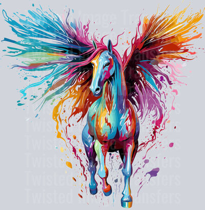 Flying Horse Color Drip