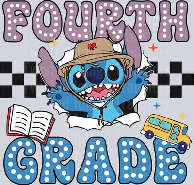 Stitch Fourth Grade Book & Bus