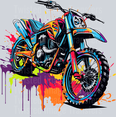 Motorcycle Color Drip