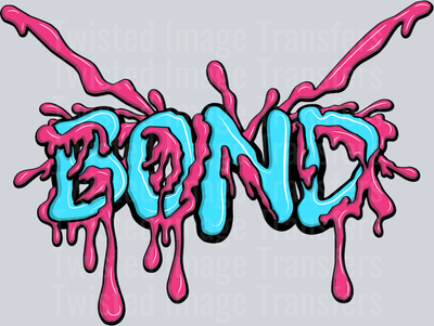 Blue & Pink Bond Color Drip
