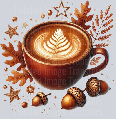 Fall Mug with Shiny Stars