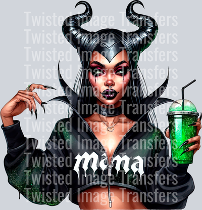Halloween Mama With Green Drink