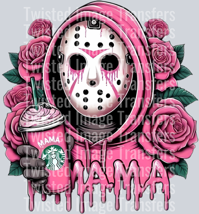 Scary Mama in Pink Color Drip