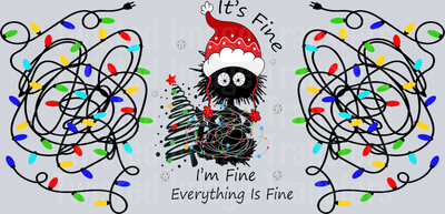 Its Fine Im Fine Everything is Fine-Funny Christmas