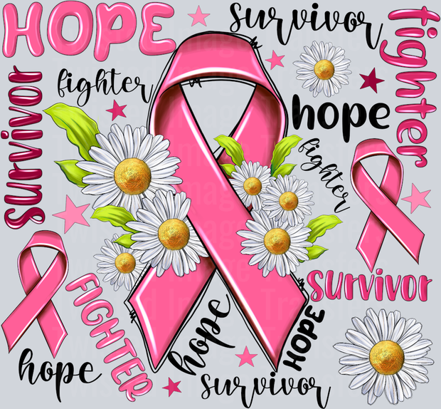 Cancer Collage Breast Cancer Collage DTF (direct-to-film) Transfer – Twisted Image ...