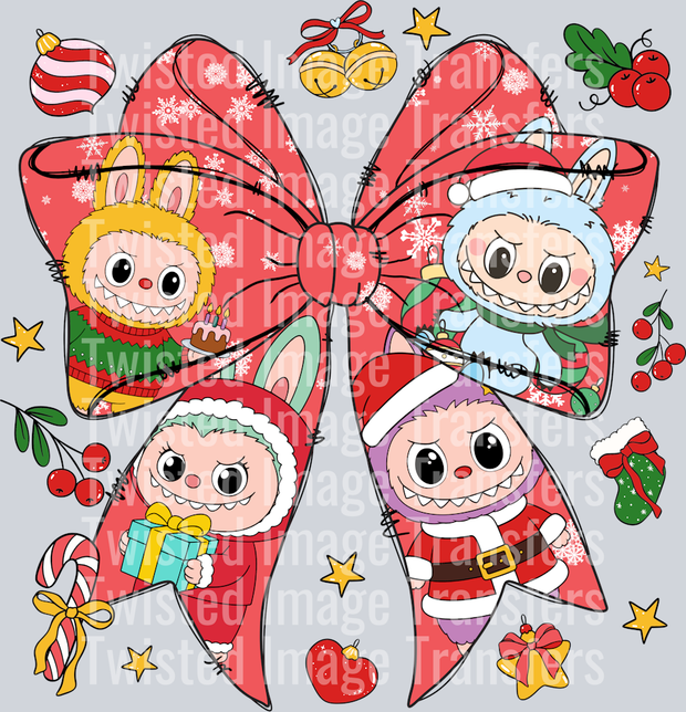 Christmas Dolls Bow