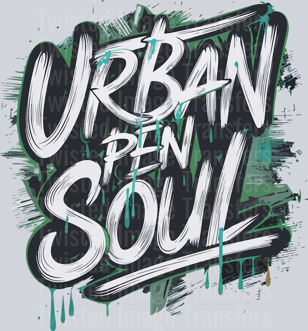 Street Wear Urban Pen Soul In Black With White Font