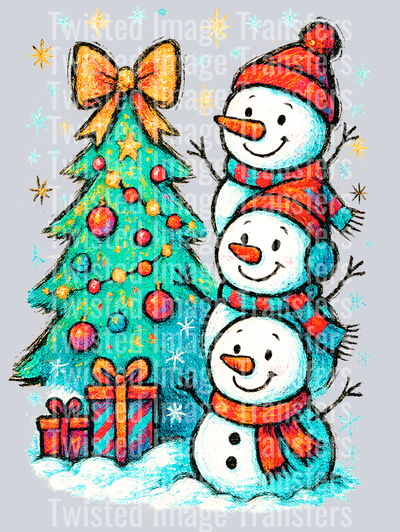 Christmas Stacked Snowmen