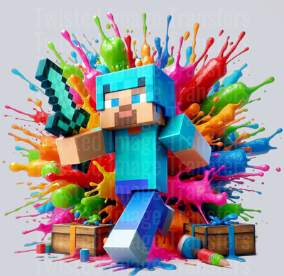 Color Drip Minecraft Sword