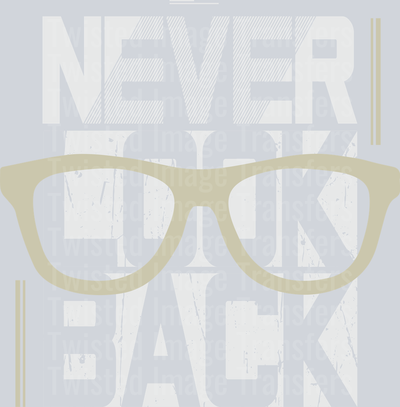 Street Wear Never With Reading Glasses In White