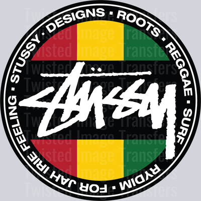 Reggae Surf Stussy DTF (direct to film) Transfer