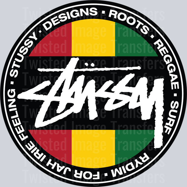 Reggae Surf Stussy DTF (direct to film) Transfer