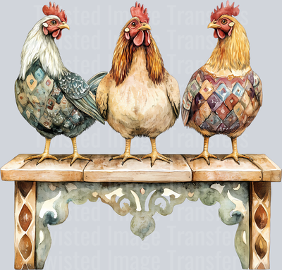 12 Days of Christmas Three Hens
