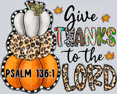 Give Thanks to the Lord