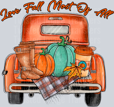 Love Fall Most of All Truck