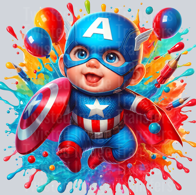 Baby Captain in Color Drip